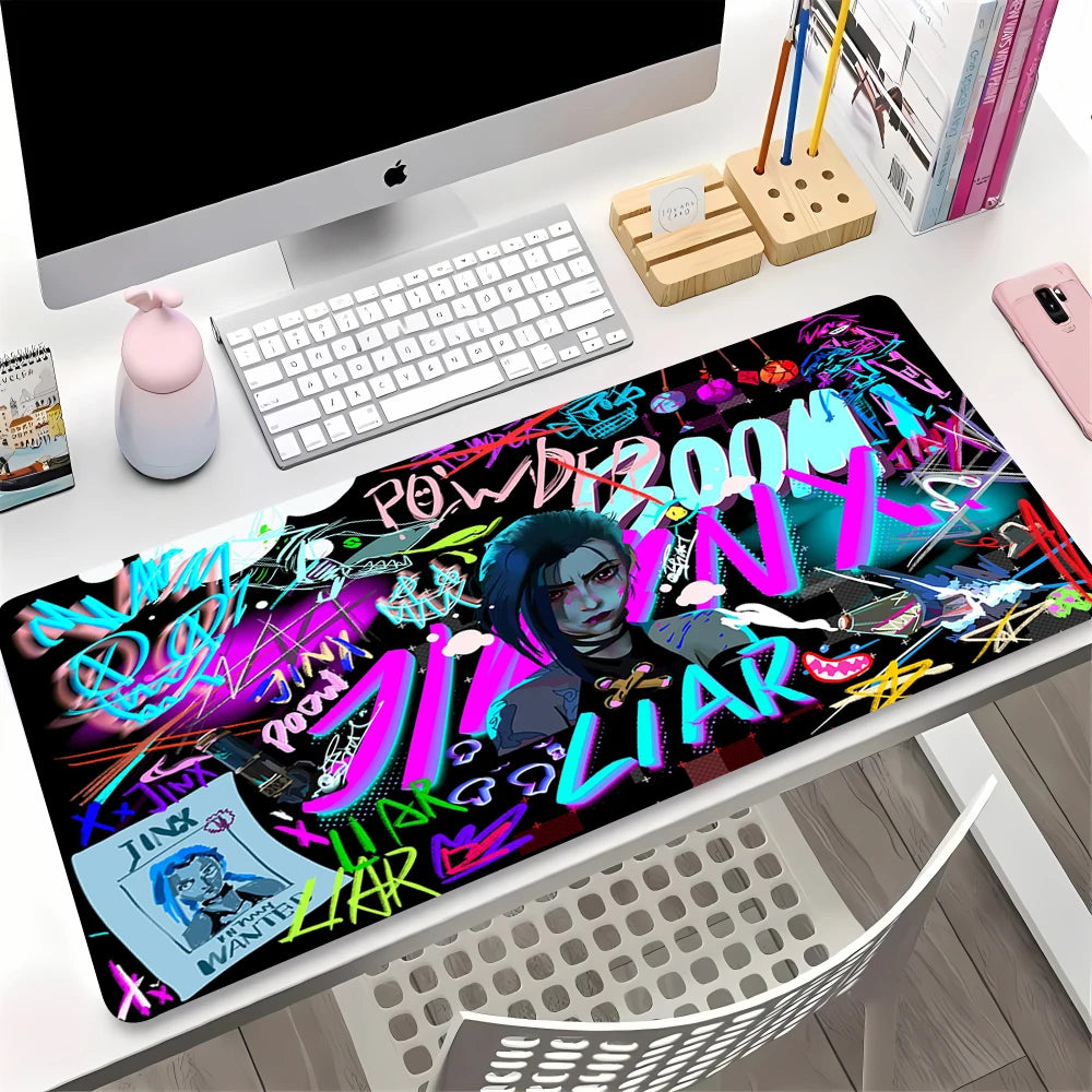 XXL Extended Gaming Mouse Mat with Anti-slip Rubber Base, Durable Edge, Desk Protection 90x40cm