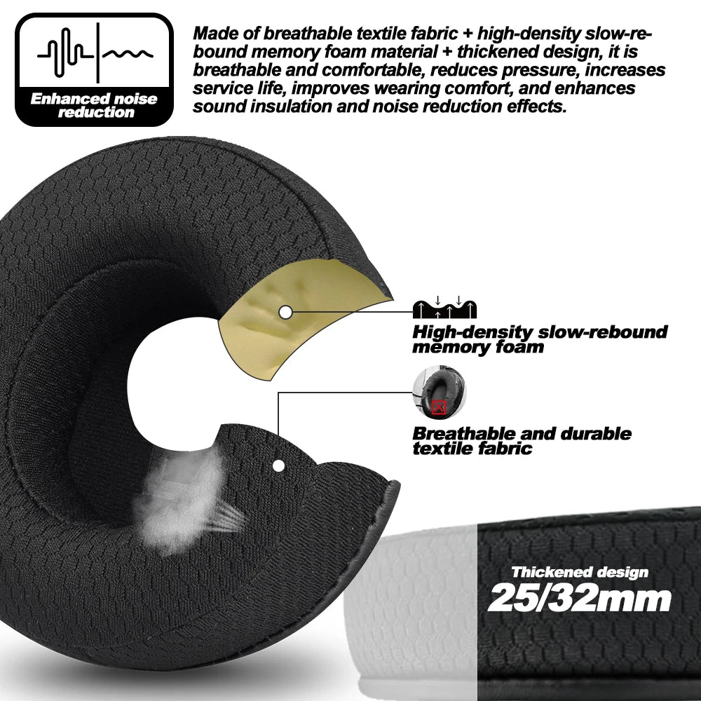 Premium Memory Foam Replacement Earpads for JBL Synchros S700 E50BT E50 S500 Over-Ear Headphones