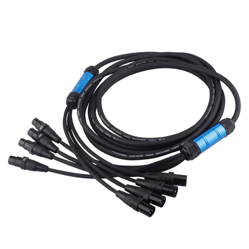 Professional Multi Channel XLR Snake Cable Male to Female Audio Extension for Stage and Studio