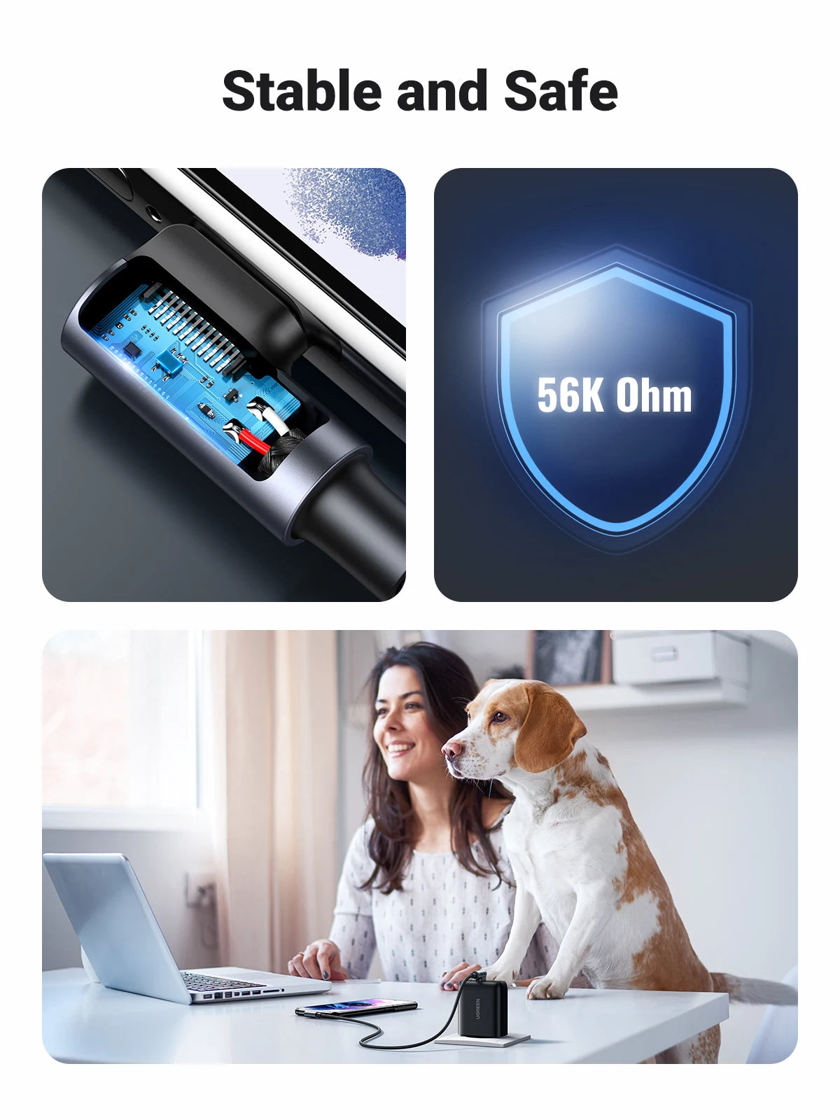 90 Degree USB-C to USB-C Fast Charge Cable 3A Nylon Right Angle Gaming Data Lead 480Mbps