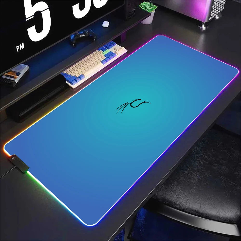 RGB LED Gaming Mouse Pad XXL Large Waterproof Desk Mat with Non Slip Base and Soft Surface