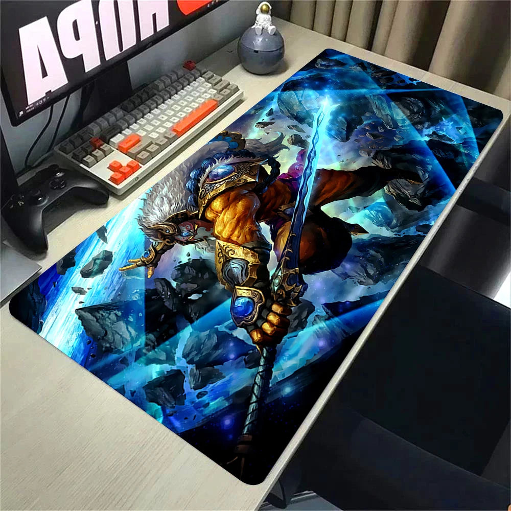 XXL Non-slip Rubber Gaming Mouse Pad with Stitched Edges for Desk and Keyboard 90x40cm
