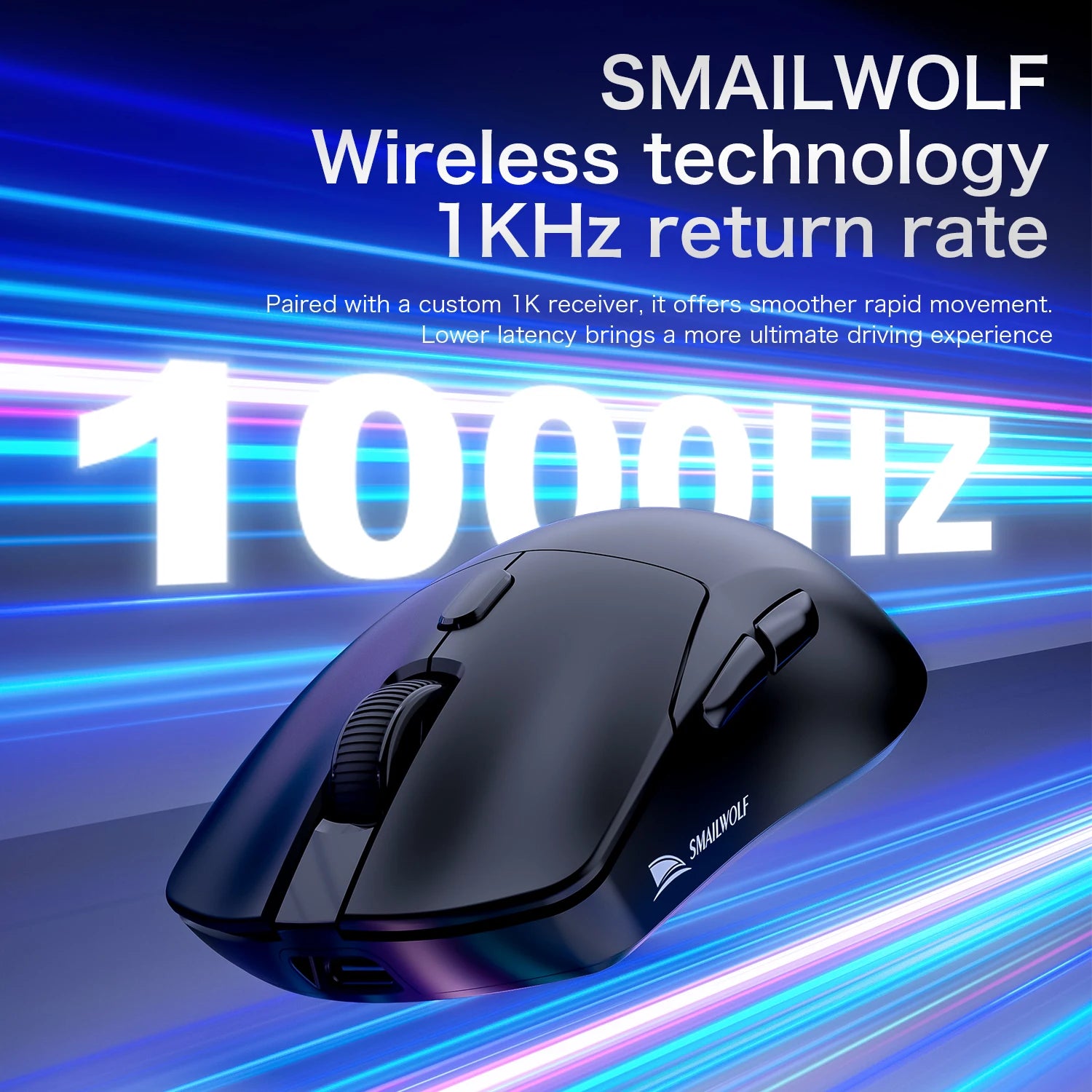 Bluetooth Wireless Gaming Mouse with Three-Mode Connectivity for Laptop and Office Use