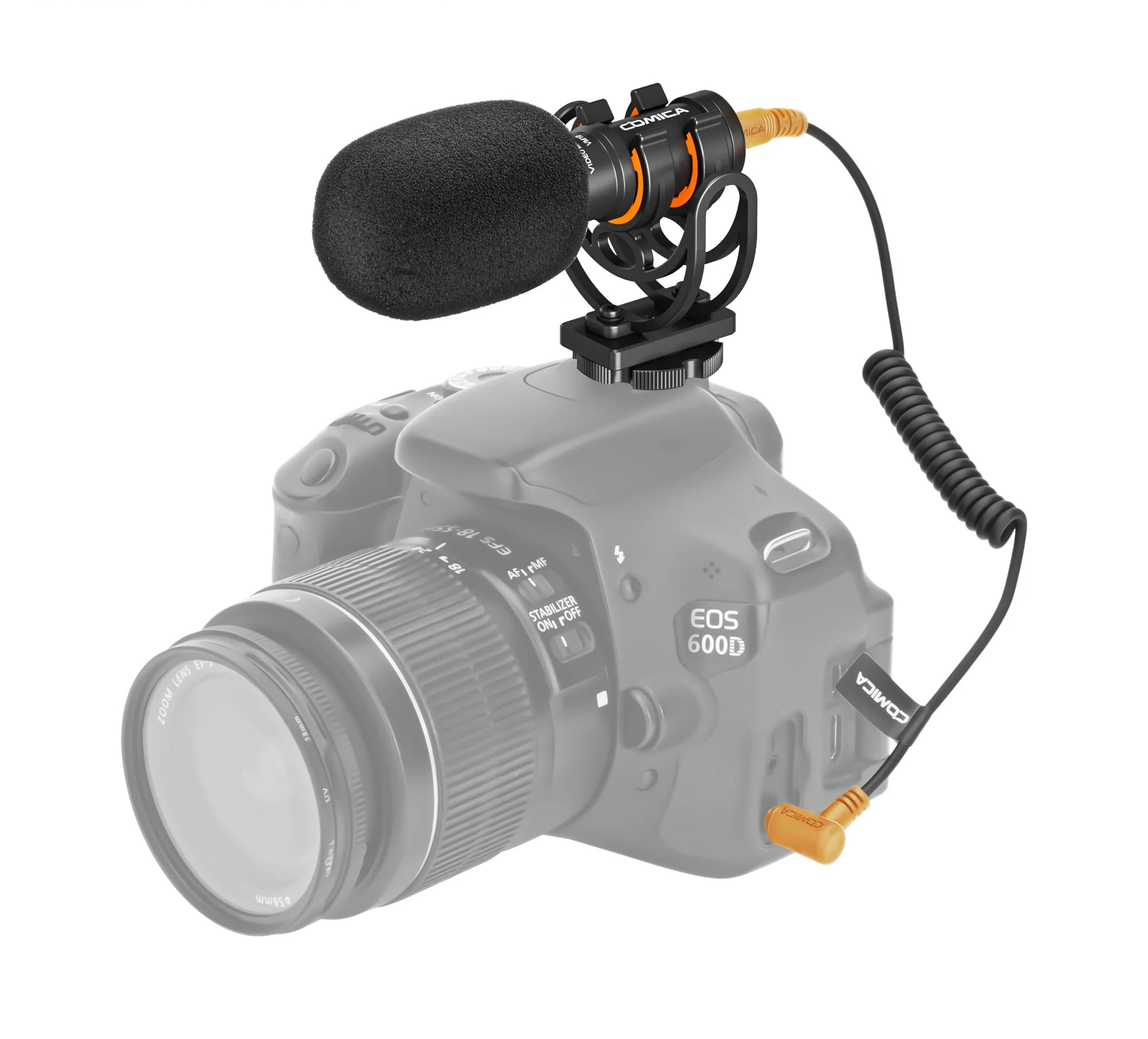 Mini Cardioid Condenser Shotgun Microphone Plug and Play for Smartphones and Cameras