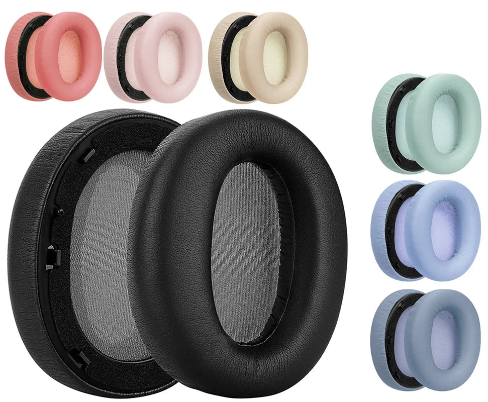 Replacement Premium Protein Leather Memory Foam Earpads for Edifier Over-Ear Headphones
