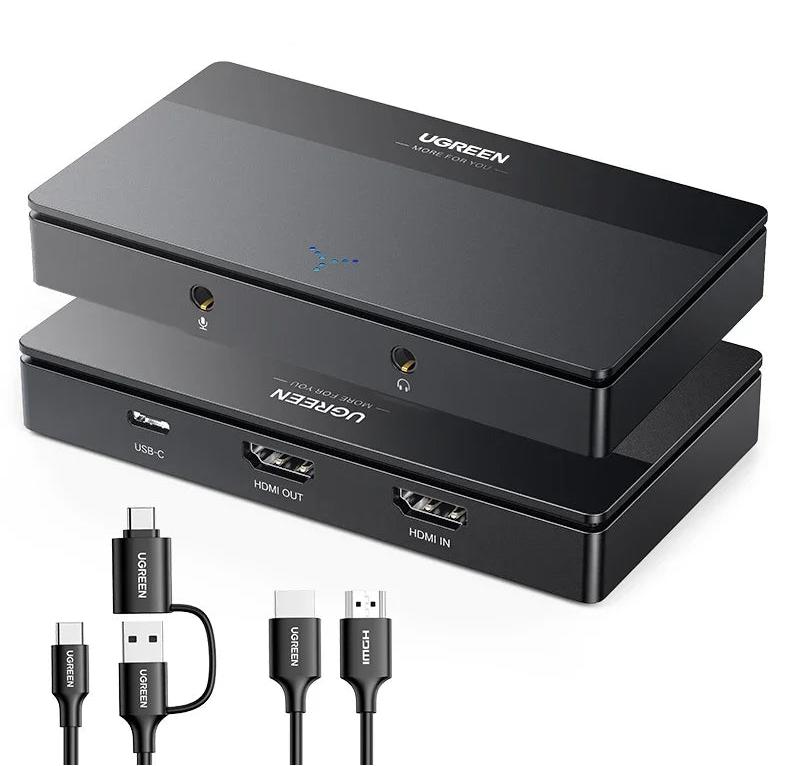 HDMI Video Capture Card 4K60Hz USB/Type-C Grabber for Live Streaming Recording Computer Camera