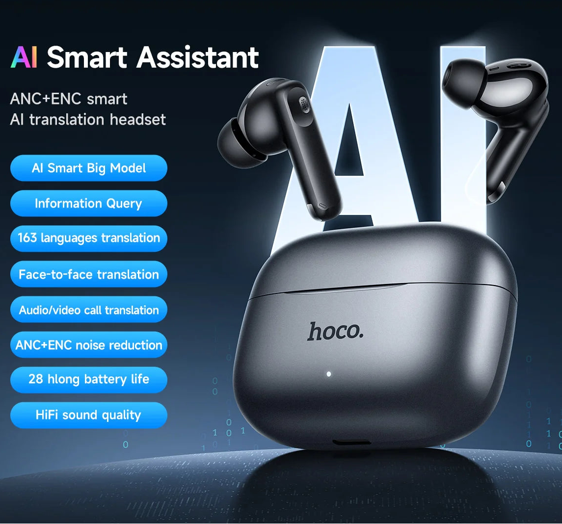 Wireless In-Ear Headphones with AI Translation, Active Noise Cancelling and App Control