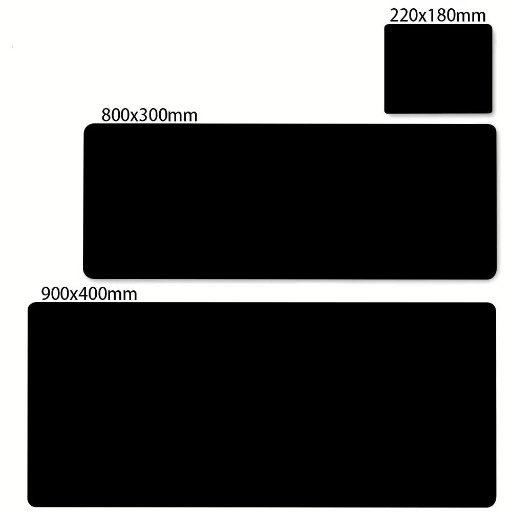 Large Waterproof Gaming Mouse Pad Solid Colour Natural Rubber Non-slip Desk Mat for Keyboard