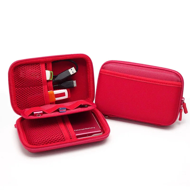 Water Resistant Digital Gadgets Storage Bag Travel Organiser Case for Power Banks HDD Cables Cards