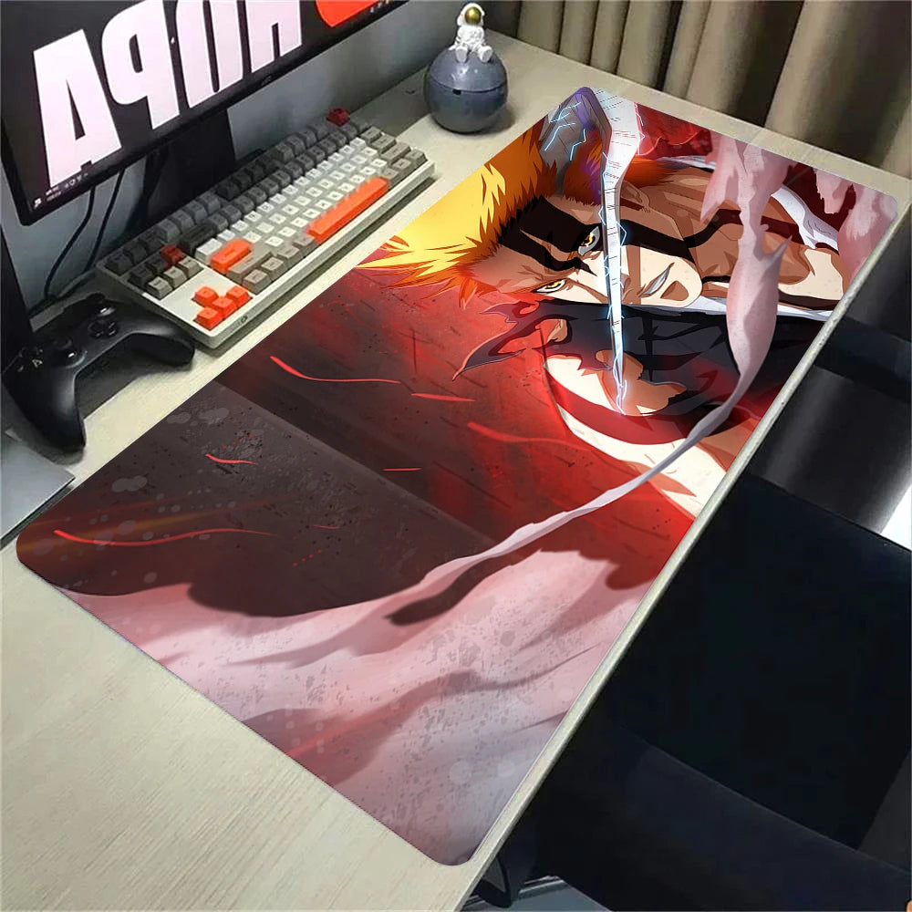 Large Extended Gaming Mouse Pad with Anti-Slip Rubber Base and Stitched Edges for Desk Setup