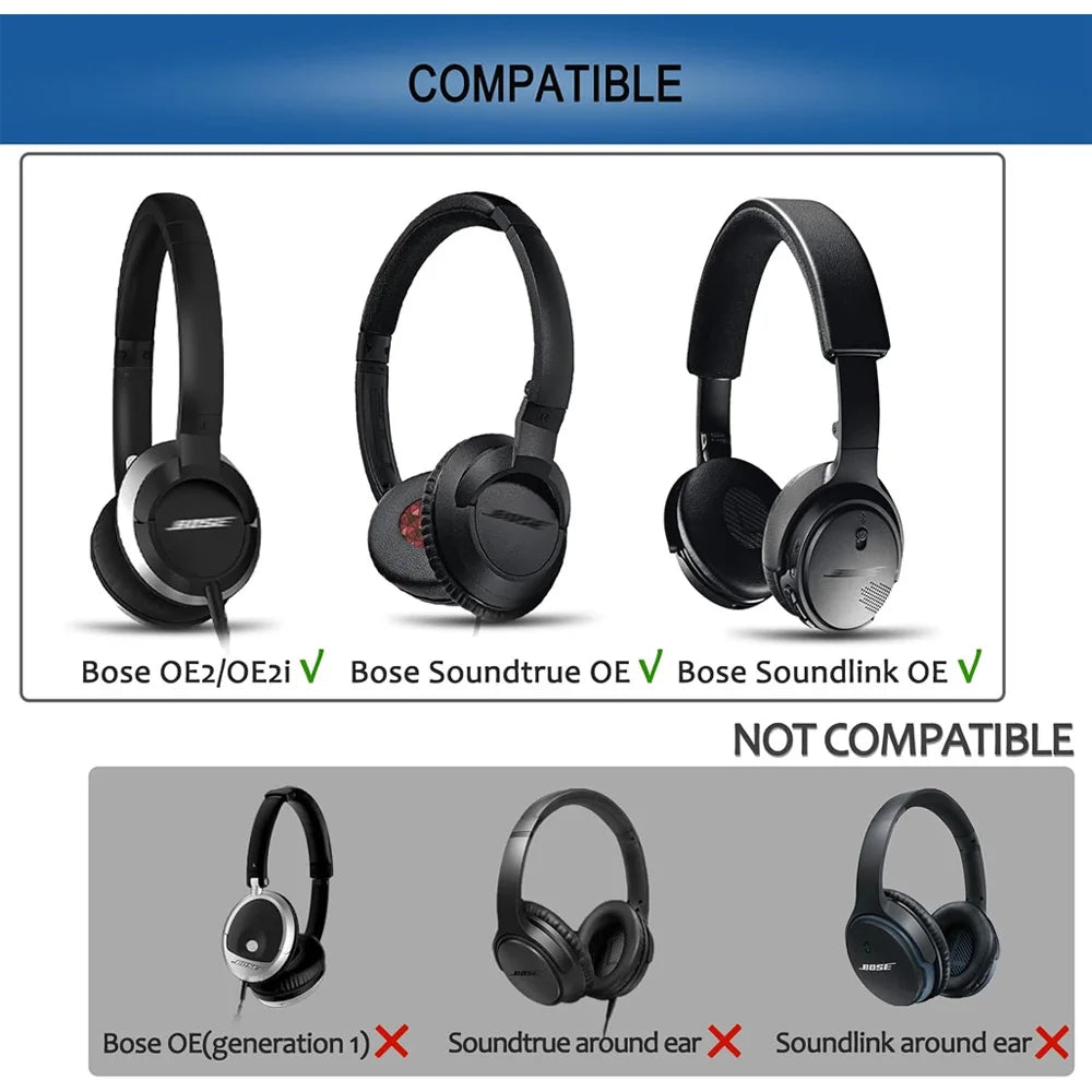 Replacement Ear Pads Compatible with Bose On-Ear 2 OE2 OE2i SoundTrue SoundLink OE On-Ear Headphones