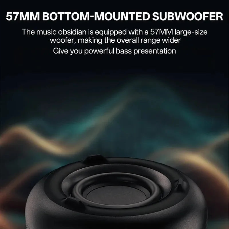Wireless Bluetooth 5.3 Subwoofer Speaker with Breathing Light for Portable Home Audio