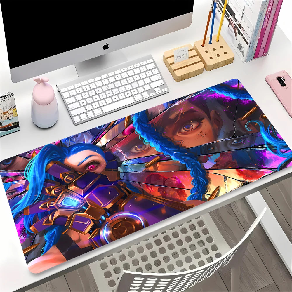 Large Gaming Mouse Pad Anime Desk Mat Non-slip Rubber Surface Keyboard Laptop Table Protector