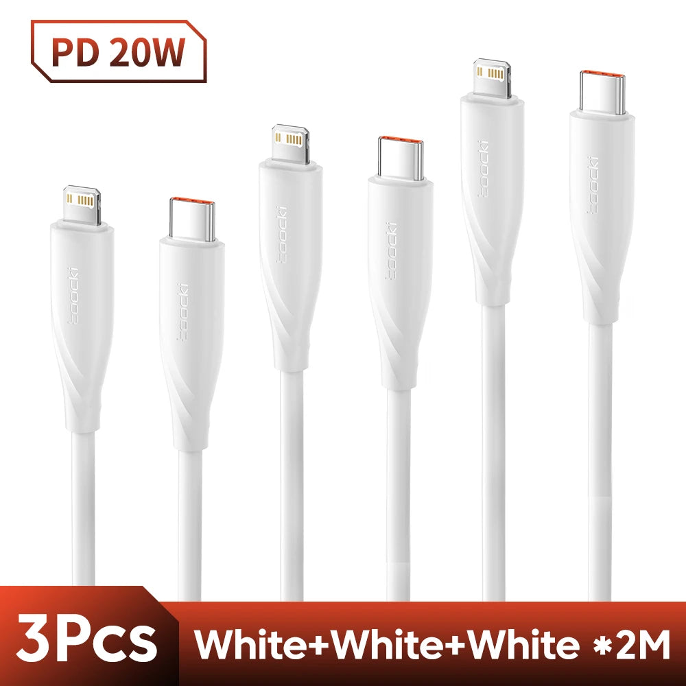 USB C to Lightning Fast Charging Cable for iPhone and iPad with Braided Design 20W PD