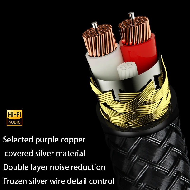 Premium 6.35mm TRS to XLR Balanced Stereo Audio Cable for Microphone and Speaker Connection