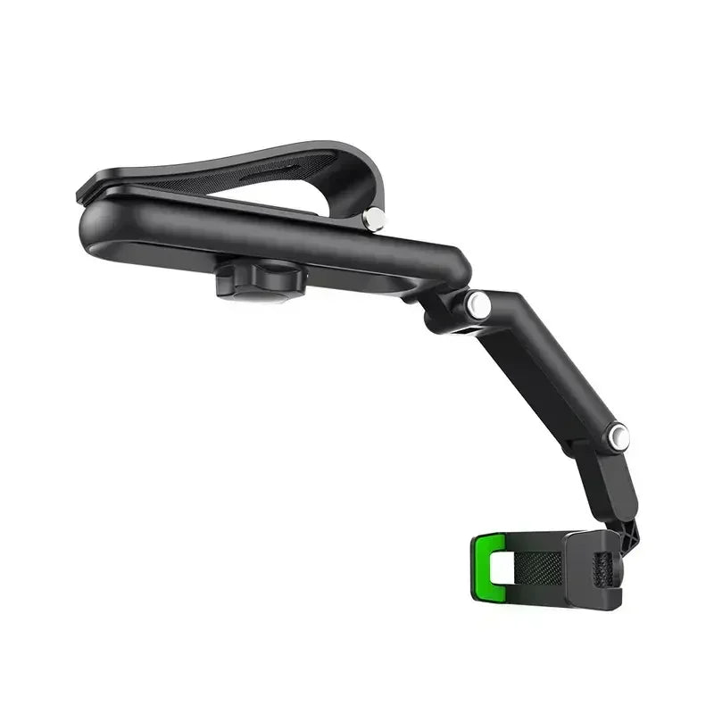 Adjustable Rotating Car Phone Holder for Rearview Mirror with Universal Clip Mount Bracket