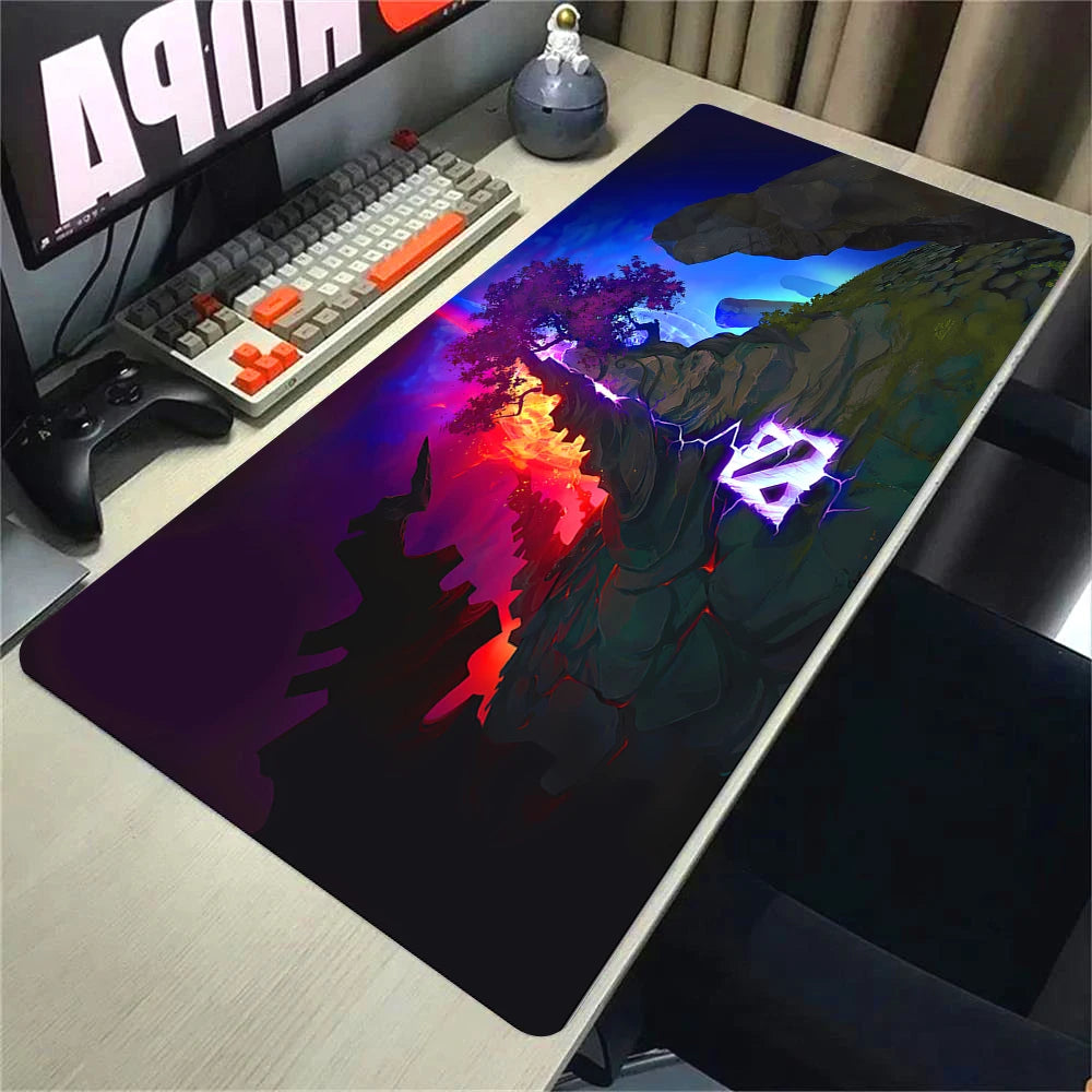 XXL Non-slip Rubber Gaming Mouse Pad with Stitched Edges for Desk and Keyboard 90x40cm