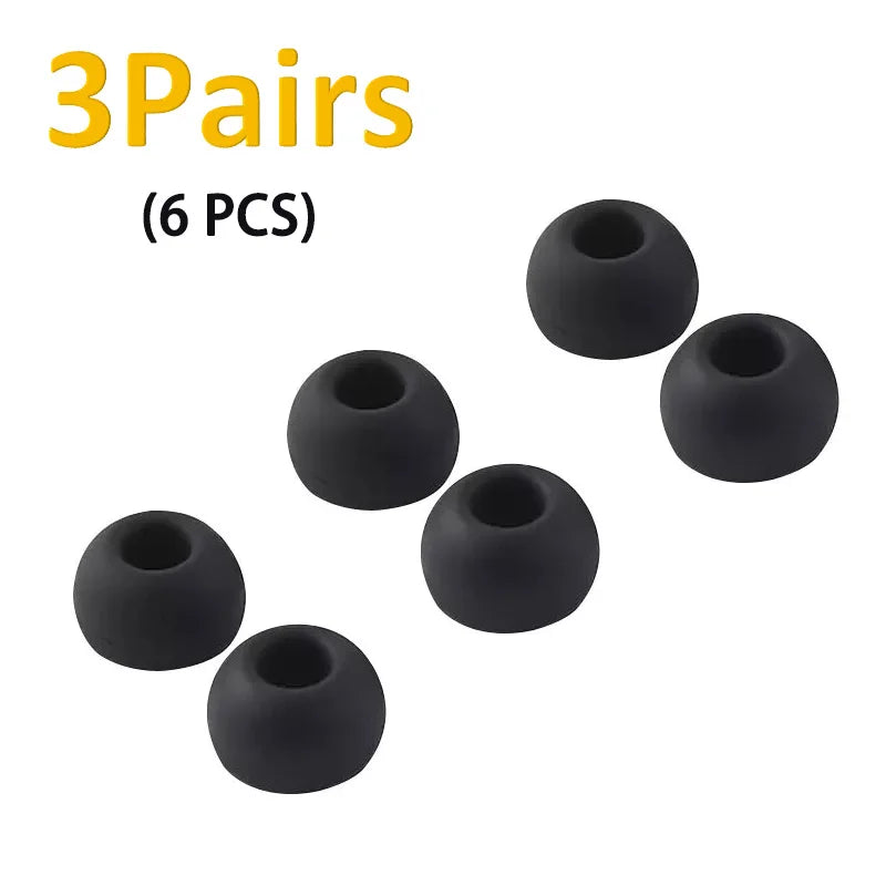 Soft Silicone In-Ear Earbud Tips Replacement Set for Wired and Wireless Earphones