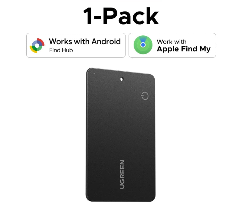 Smart Bluetooth Tracker Card Compatible with iOS Find My and Android Find Hub Apps