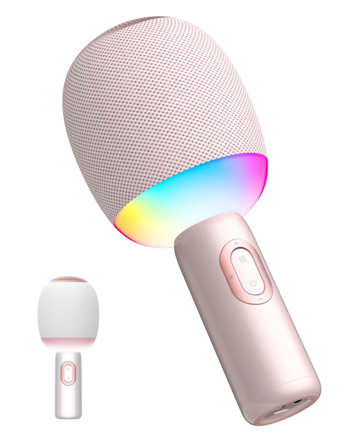 Portable 5-in-1 Wireless Bluetooth Karaoke Microphone with Speaker and Dynamic LED Lights