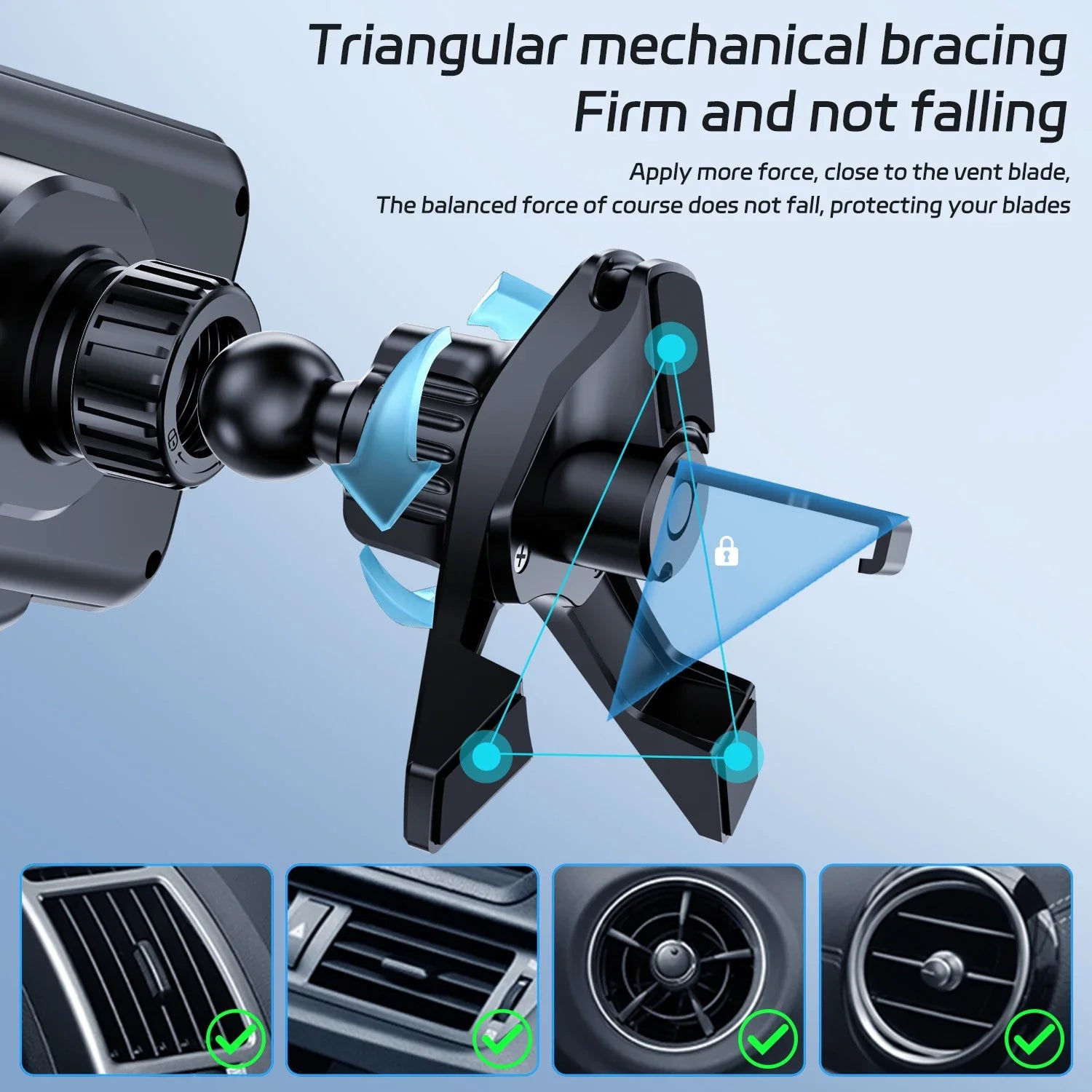 Dual Coil Fast Wireless Car Charger Stand with Foldable Design for Smartphones