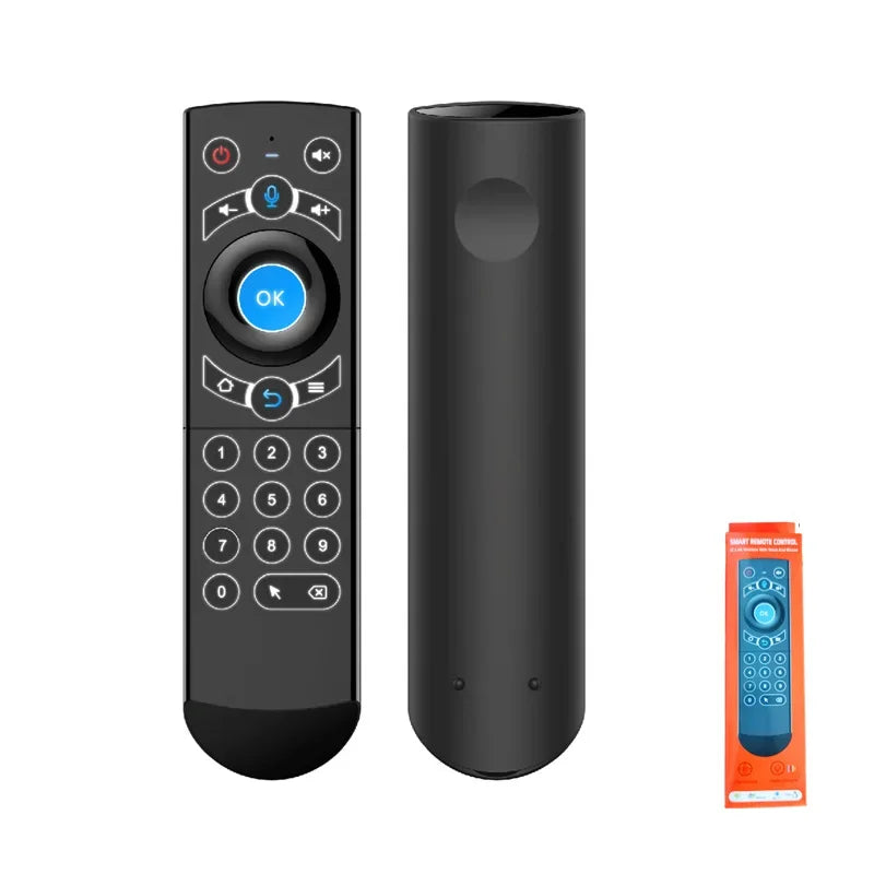 Backlit Voice Remote Control with 2.4G Wireless Keyboard Air Mouse for Android TV Box