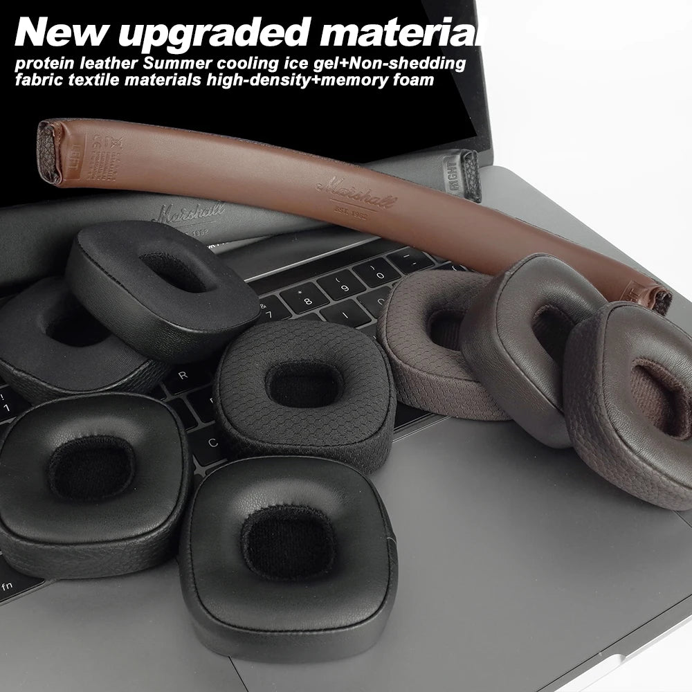 Premium Replacement Ear Pads and Headbands Compatible with Marshall Major 3 4 and 5 Wired Headphones