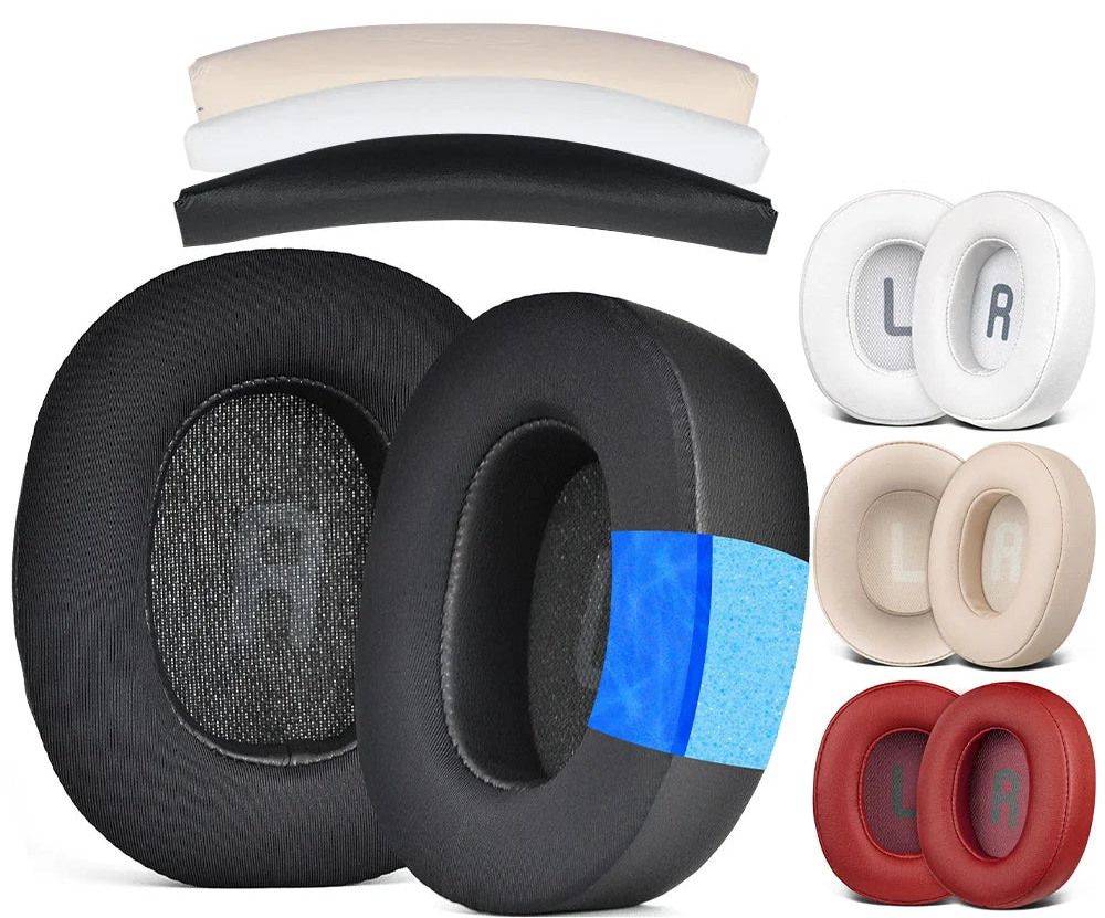 Replacement Leather Ear Pads for JBL Tune Over-Ear Headphones, Soft Memory Foam, Multiple Colours