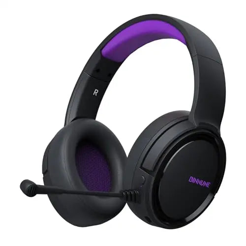 Wireless Gaming Headset with Bluetooth 5.2 and Noise Cancelling Microphone for PC and Console