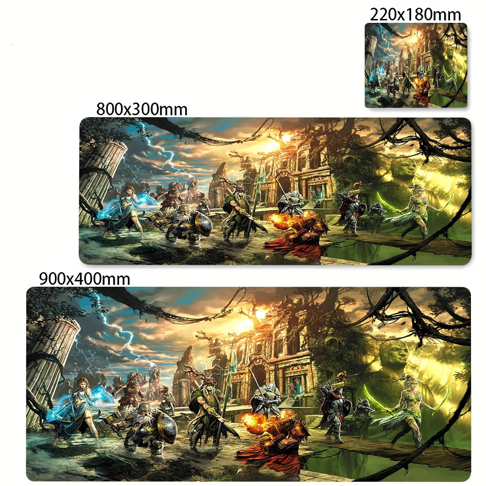 Large Extended Gaming Mouse Pad Desk Mat for Laptops Keyboard Office and Anime Themed Setups