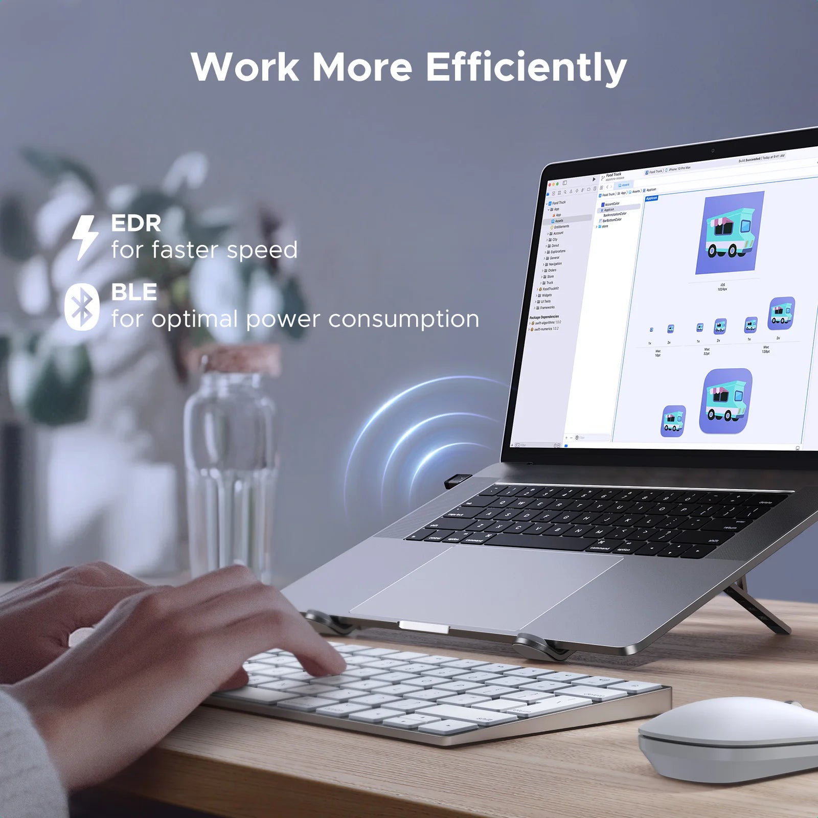 USB Bluetooth 6.0 Adapter Dongle for Windows PC Wireless Keyboard Mouse Headset Transmitter