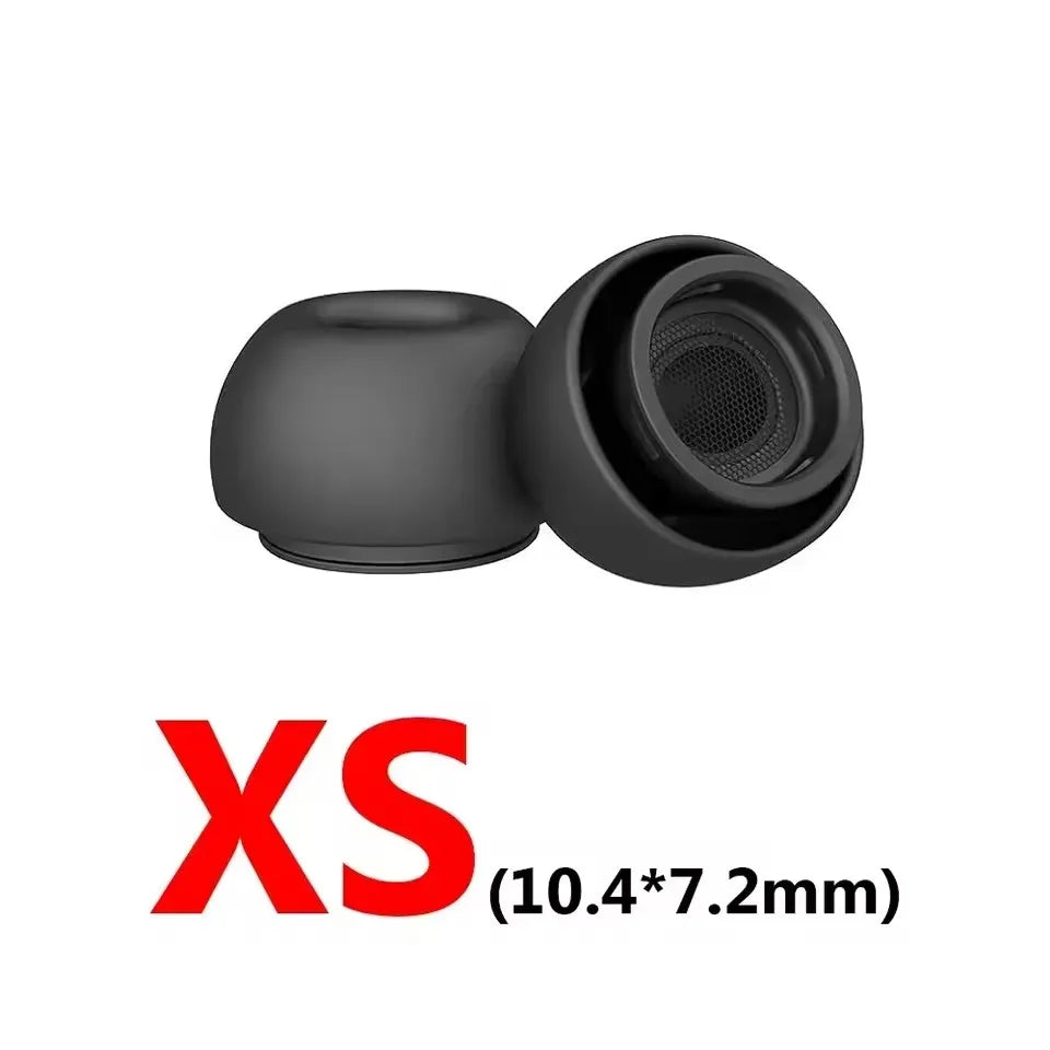 Soft Silicone Ear Tips for Wireless Earphones Replacement Earpads with Secure Fit Design