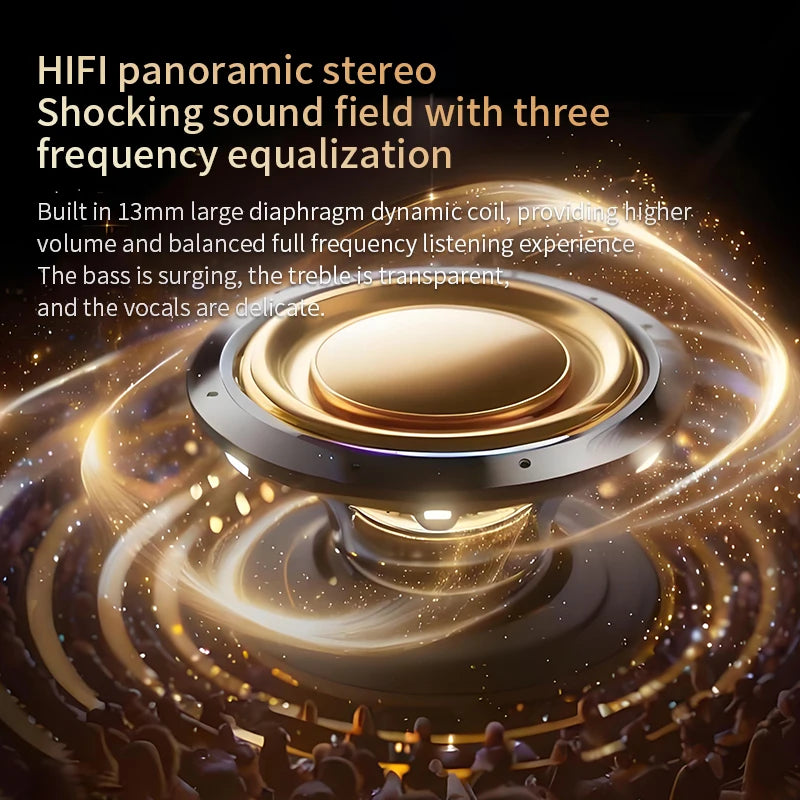 Wireless Bluetooth Earclip Earphones with Charging Case and HIFI Sound for Sport and Running