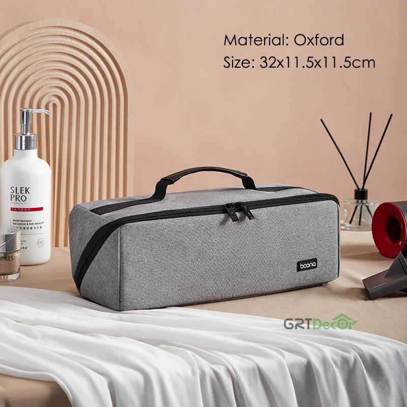 Hard Shell Curling Iron Storage Bag for Hair Styling Tools Travel Case Organiser Box