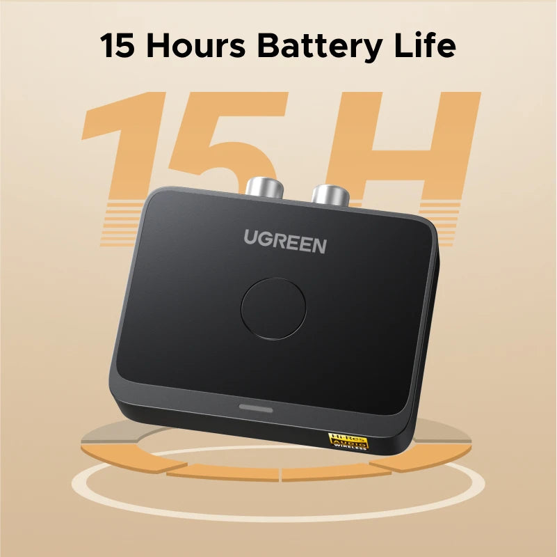 Bluetooth Audio Receiver with LDAC 3.5mm RCA Hi-Res Wireless Adapter for Home Stereo Systems