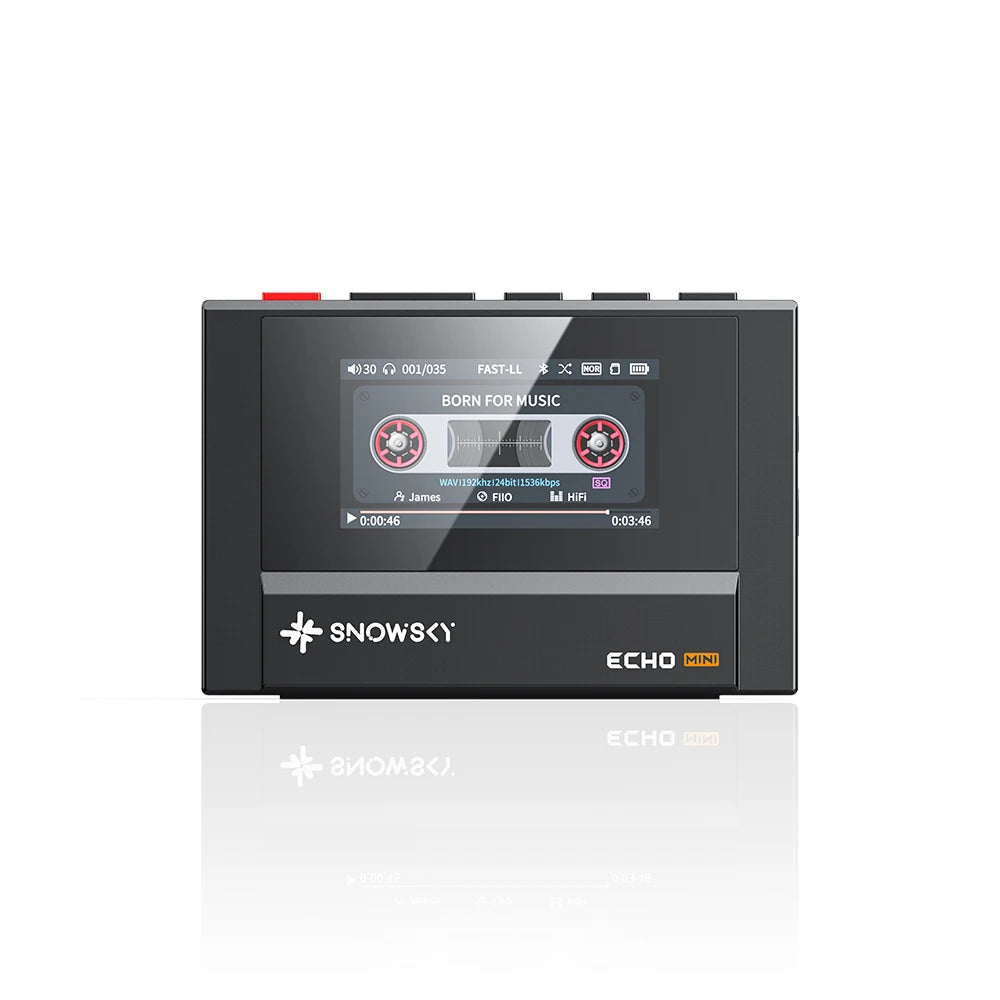 Retro Cassette Looking Bluetooth MP3 Music Player with 15 Hours Battery and Dual Headphone Outputs