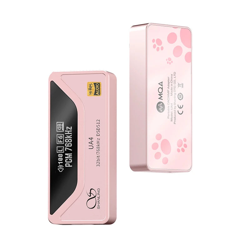 High-Resolution Portable USB DAC AMP with Balanced Outputs and Display for Headphones and Audio Devices