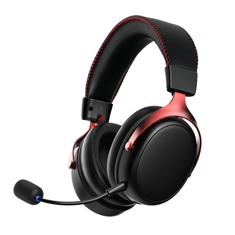 Quad-Mode Wireless Gaming Headset with 7.1 Surround Sound, Detachable Mic and 53mm Drivers