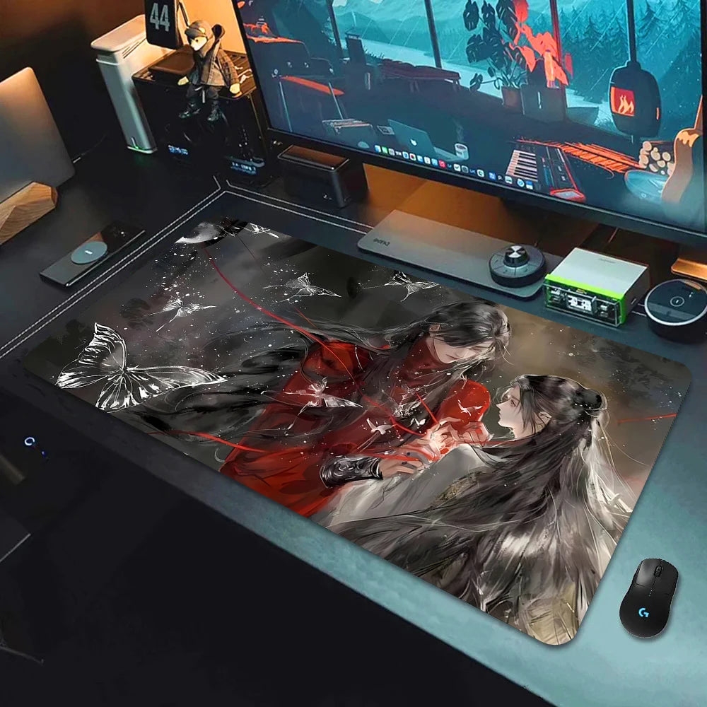 Large Gaming Mouse Pad Anime Desk Mat Non-slip Rubber Surface for Computer and Laptop Setups