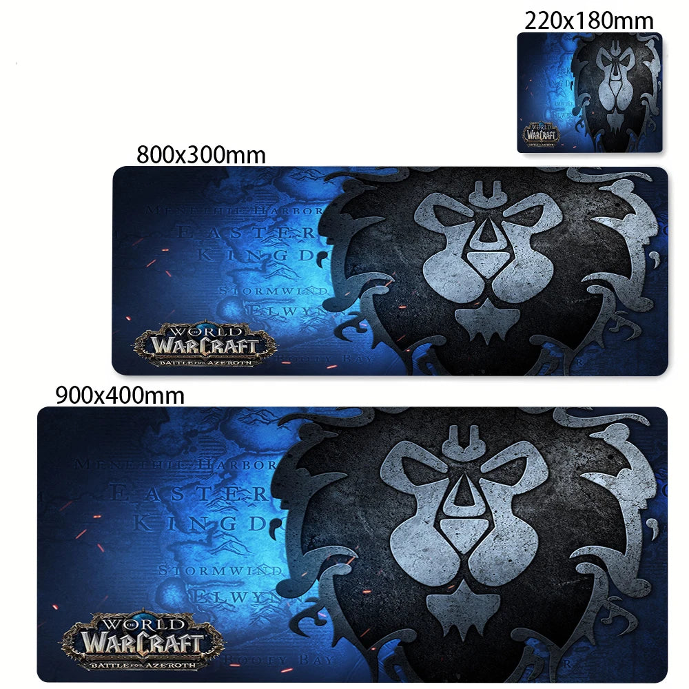Extended Non-slip Gaming Mouse Mat with Wrist Support for Desk and Keyboard, Multiple Sizes Available