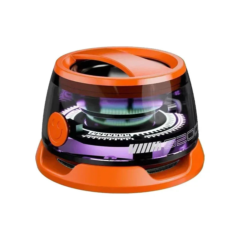 Portable Bluetooth Speaker with RGB Lighting and Magnetic Mount for Travel and Outdoor Use