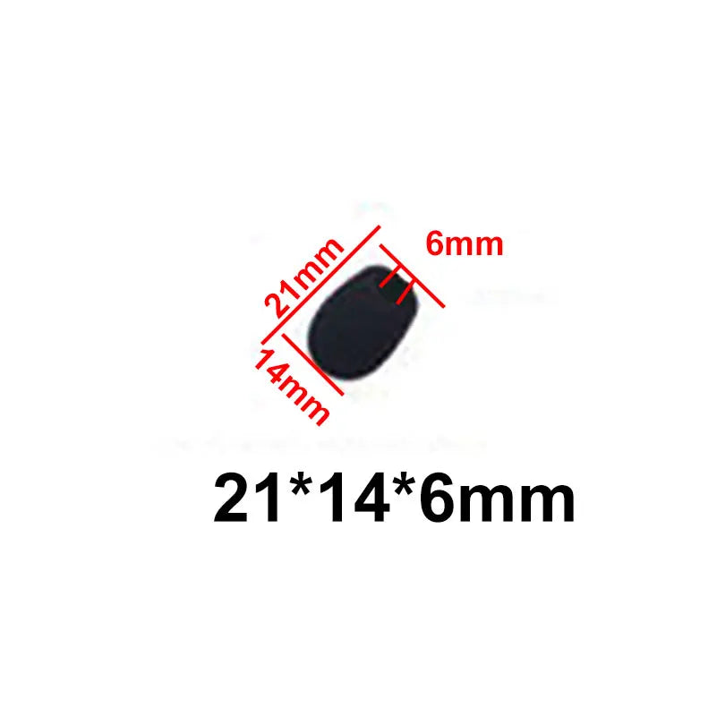 JCD 10pcs Mini Microphone Foam Covers, Windshield Sponge Mic Protectors for Headsets