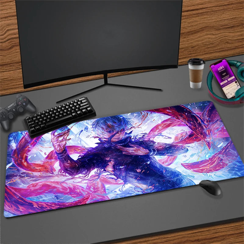 Large Anime Gaming Mouse Pad Non-Slip Rubber Mat for Keyboard and Desk, Multiple Sizes Available