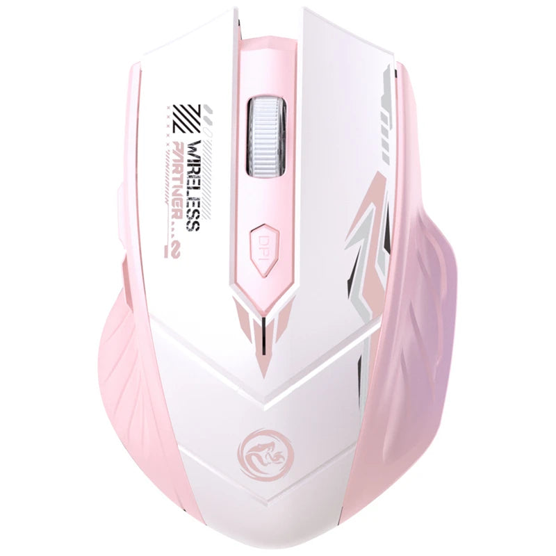 Dual Mode Wireless Mouse with Bluetooth & 2.4G, Adjustable DPI, Type-C Rechargeable Silent Design