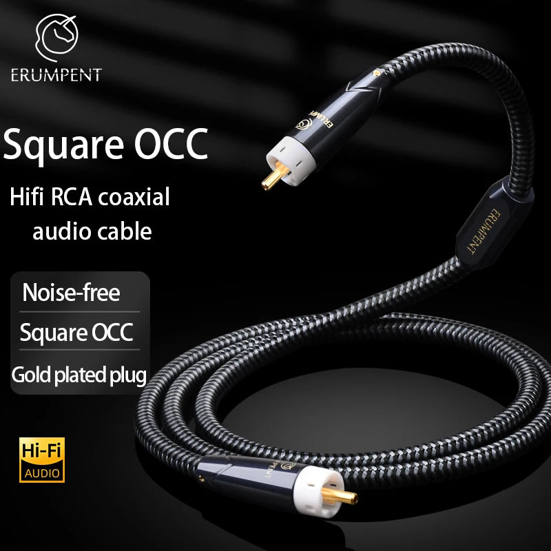 Premium RCA to RCA Digital Coaxial Audio Cable for Subwoofers and Home Theatre Systems