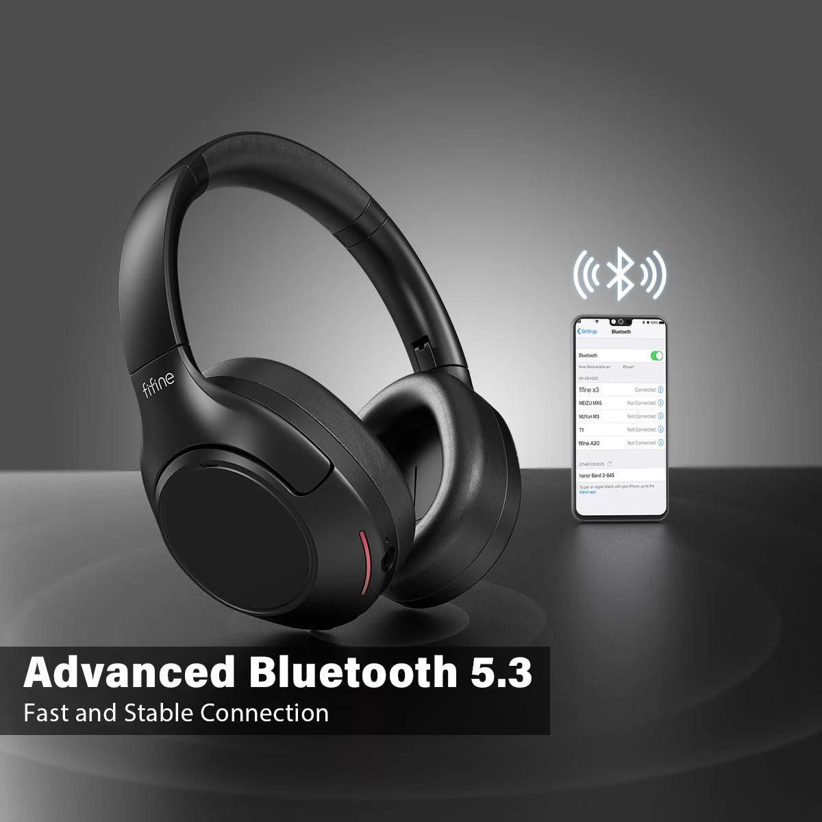 Bluetooth Wireless Noise Cancelling Headphones with Transparency Mode Deep Bass Clear Calls 65H Play
