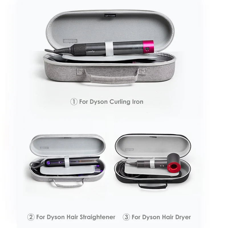 Hard Shell Curling Iron Storage Bag for Hair Styling Tools Travel Case Organiser Box