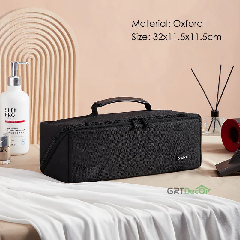 Hard Shell Curling Iron Storage Bag for Hair Styling Tools Travel Case Organiser Box