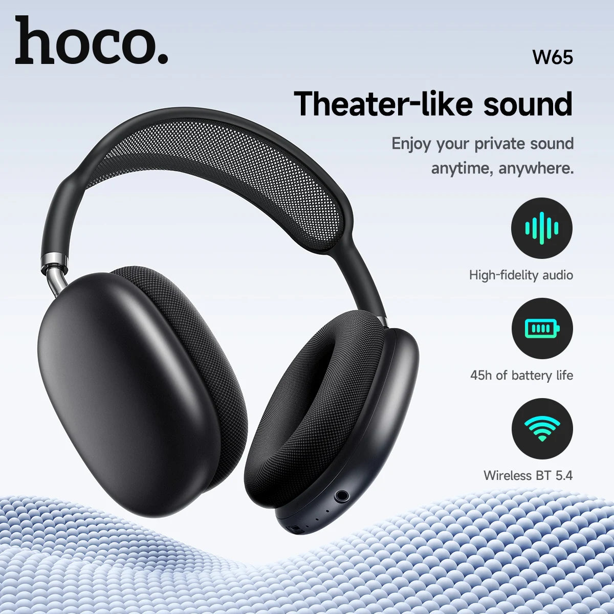 Over Ear Wireless Headphones with HiFi Sound, Bluetooth Connectivity and Long Battery Life