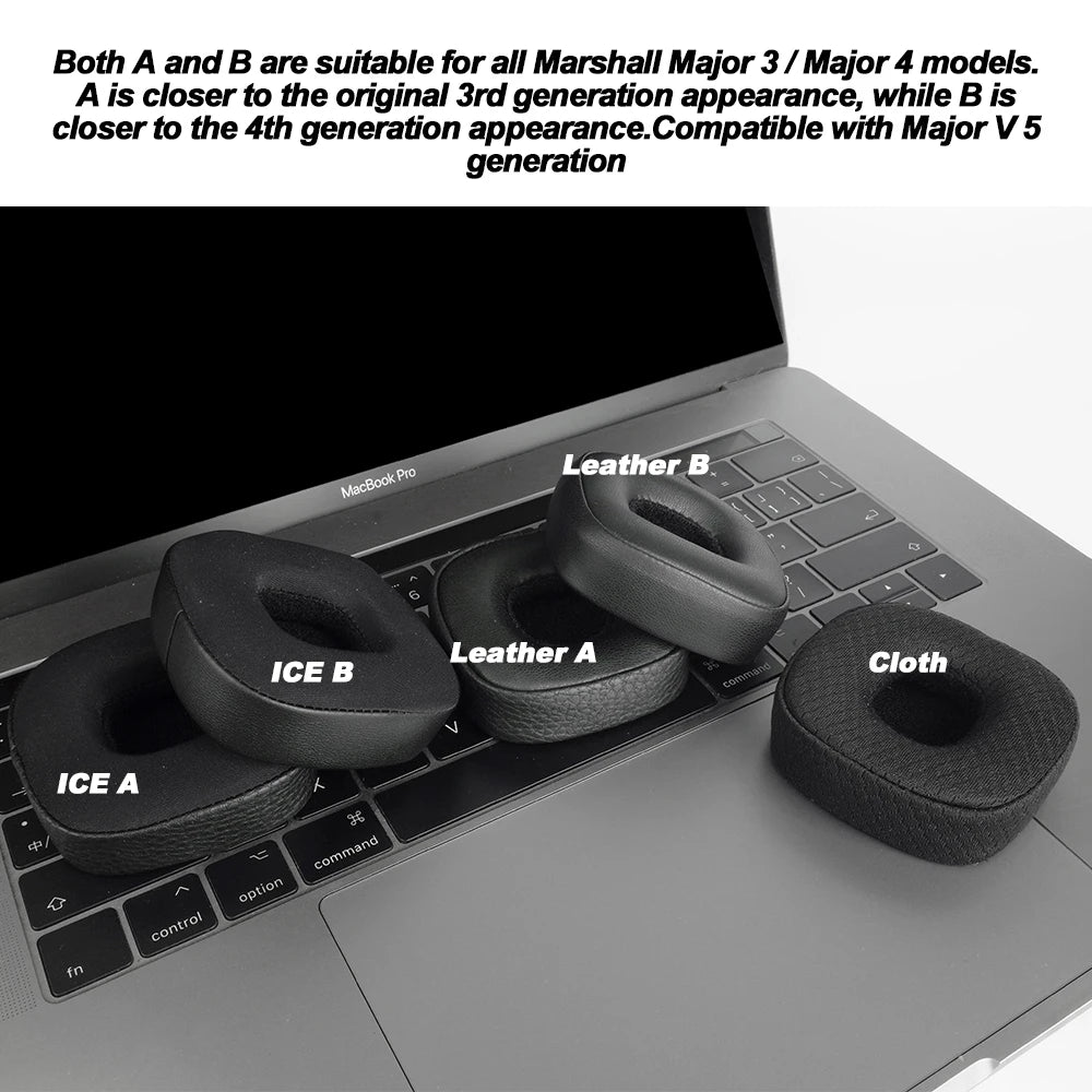 Premium Replacement Ear Pads and Headbands Compatible with Marshall Major 3 4 and 5 Wired Headphones